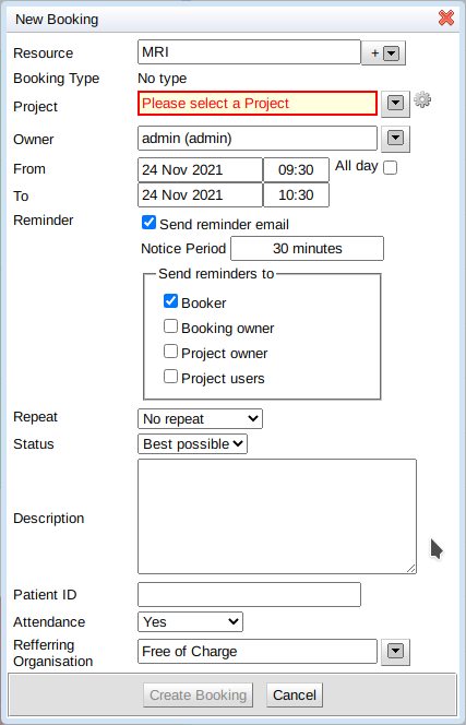 booking popup basic plus